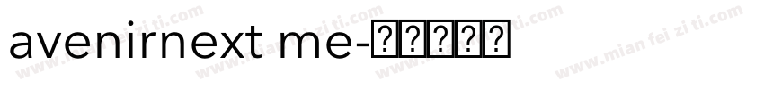 avenirnext me字体转换